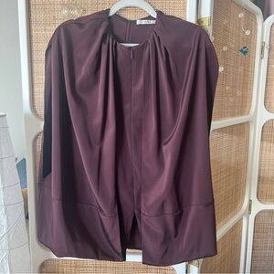 Tibi Deep Purple zip blouse perfect condition never worn.